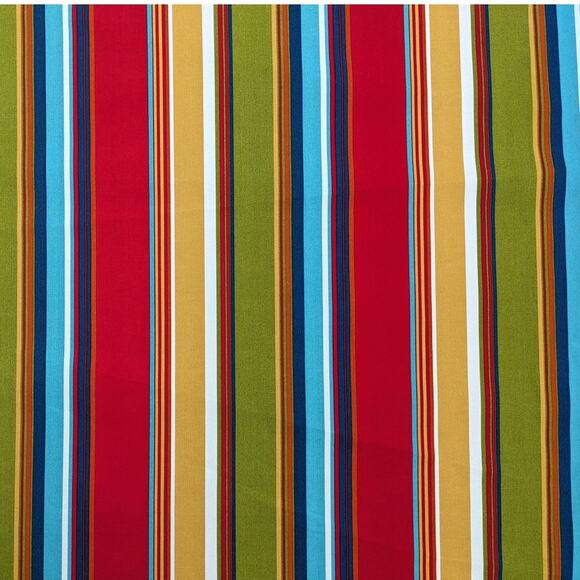 7+ YDS 2012 SOLARIUM RICHLOOM Indoor Outdoor FABRIC "Fiesta" Mod Bright Stripes - Picture 1 of 7